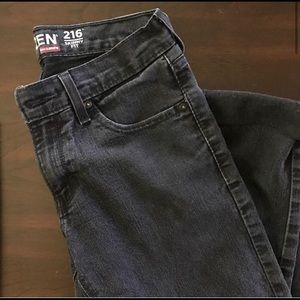 Black-Grey Levi’s Boyfriend Jeans